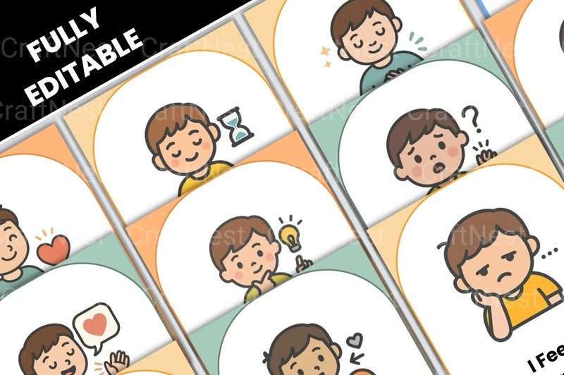 Emotion Cards for Kids: Enhance Emotional Intelligence - CraftNest - Digital Crafting and Art