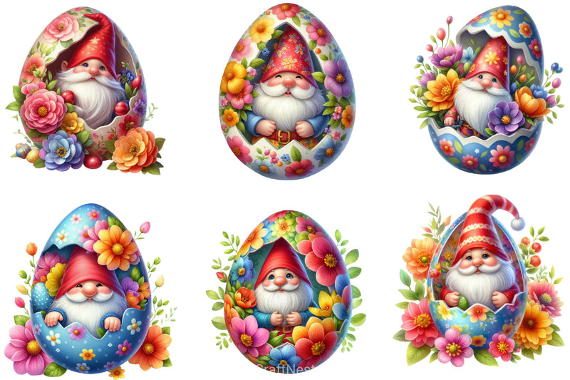 Easter Gnome Clipart Bundle 14 - CraftNest - Digital Crafting and Art