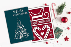 Merry Christmas Card SVG Bundle 2 - CraftNest - Digital Crafting and Art