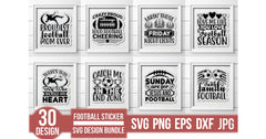 Football Sticker SVG Bundle - CraftNest - Digital Crafting and Art