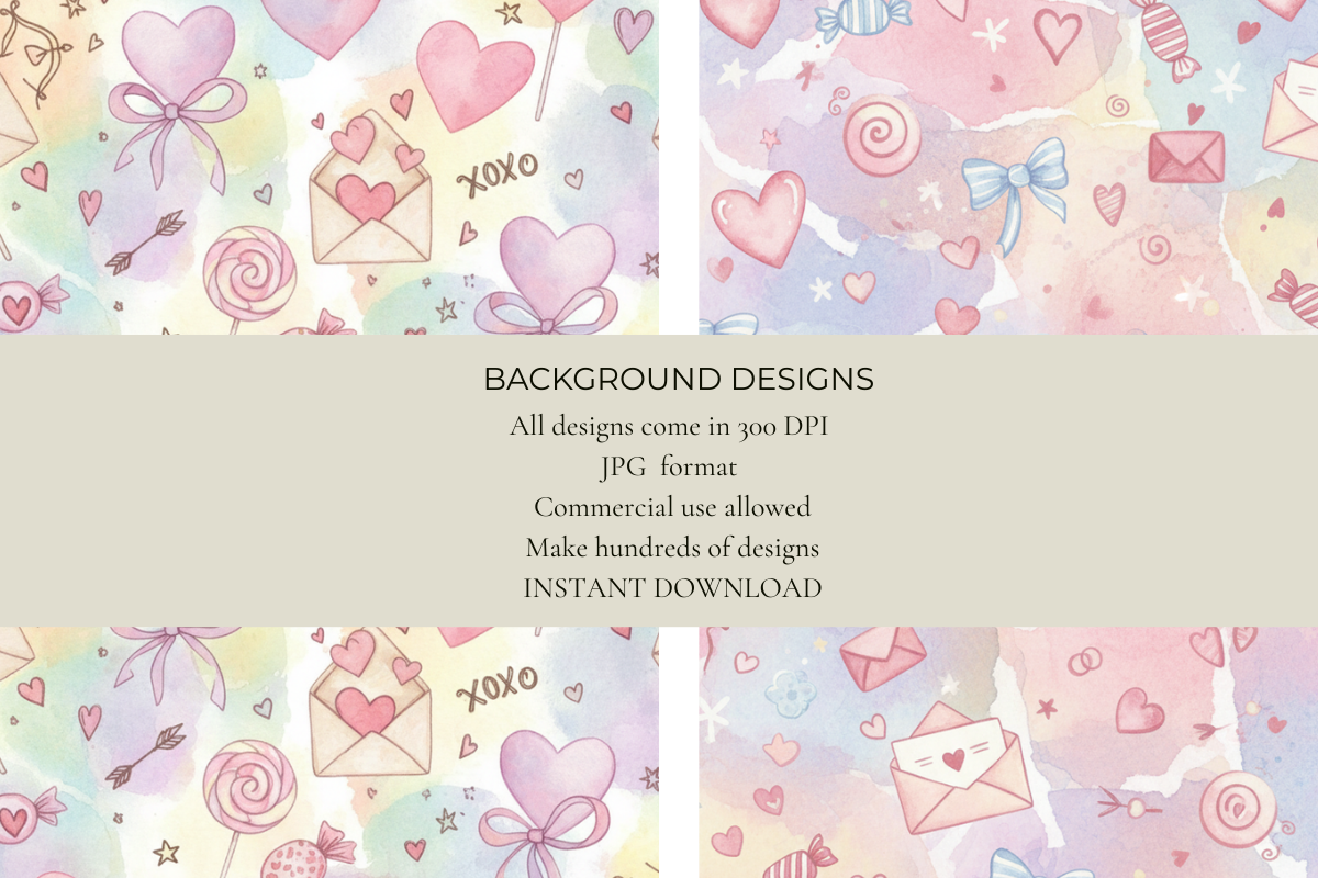 Pastel Valentines Junk Journal Papers - CraftNest - Digital Crafting and Art