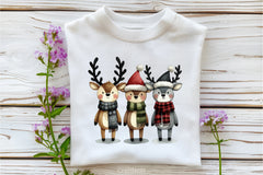 Christmas Reindeer Friends Clipart Bundle 1 - CraftNest - Digital Crafting and Art