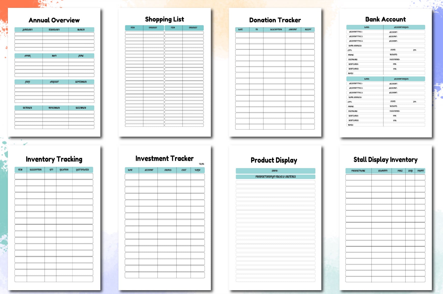 Tumbler Business Planner