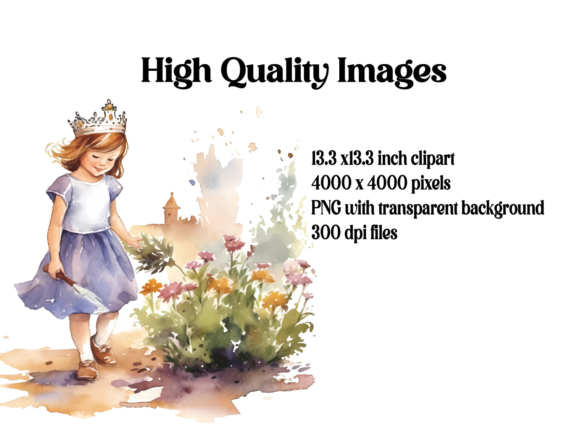 Small Princesses Clipart - CraftNest