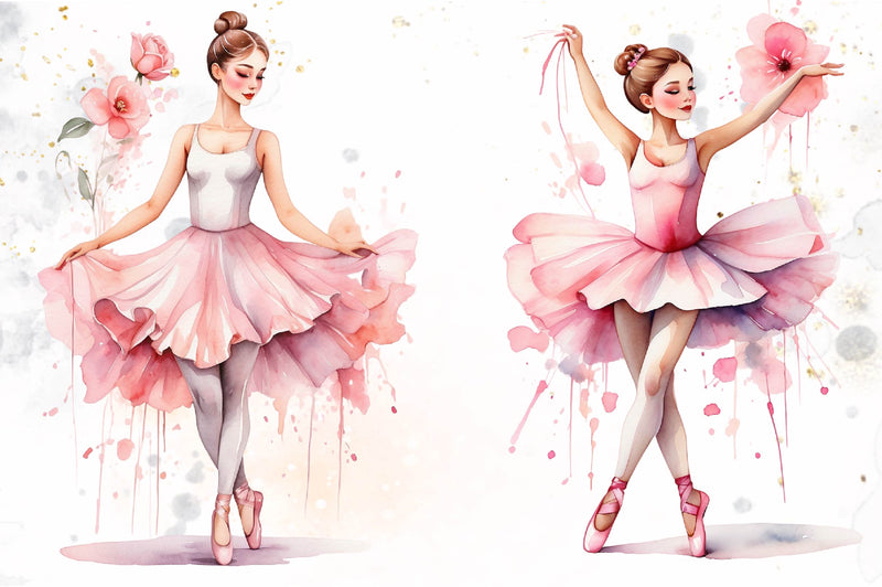 Little Ballerinas Clipart Bundle - CraftNest - Digital Crafting and Art