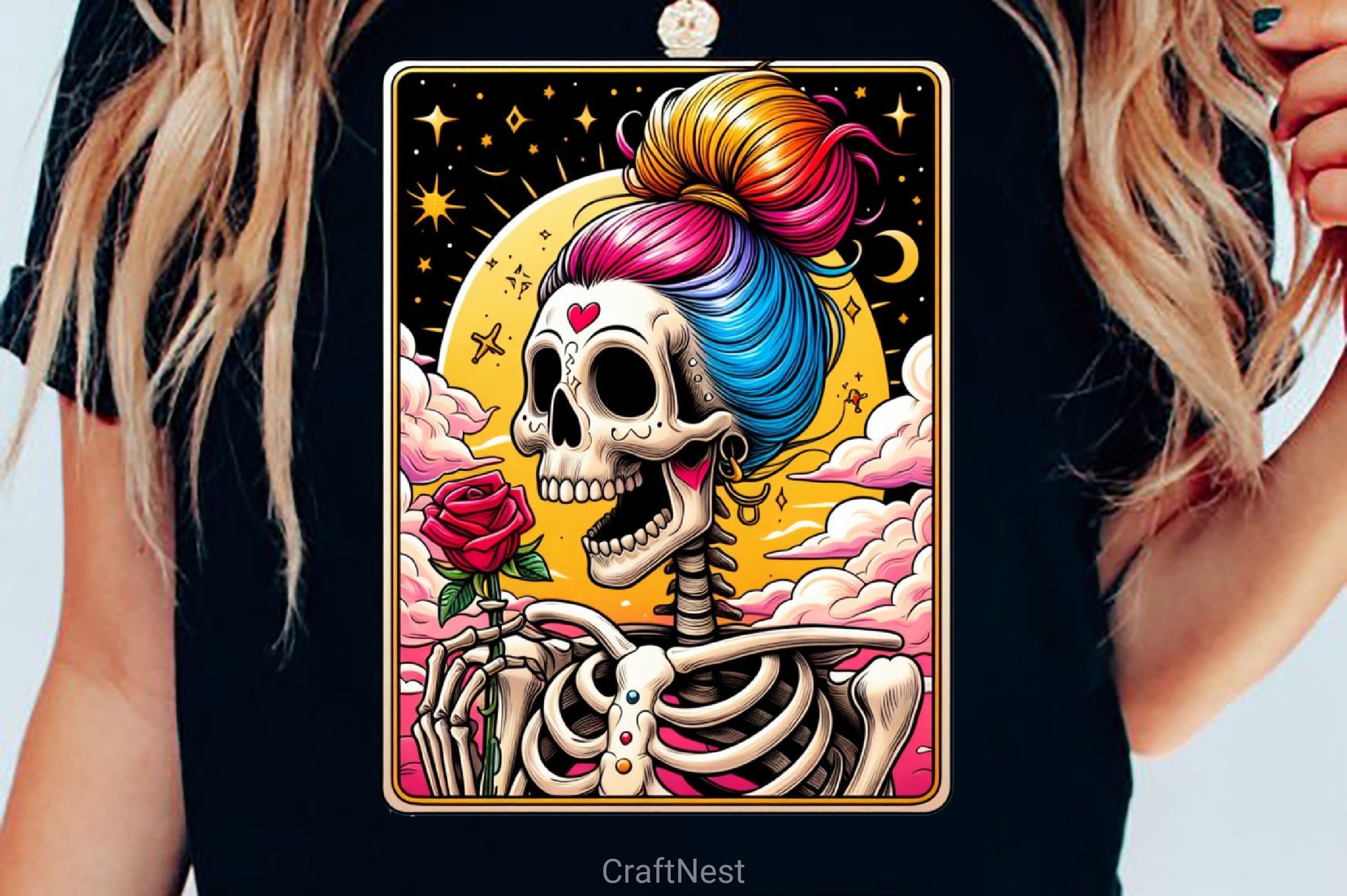 Funny Mexican Skeleton Tarot Card Clipart Bundle - CraftNest - Digital Crafting and Art