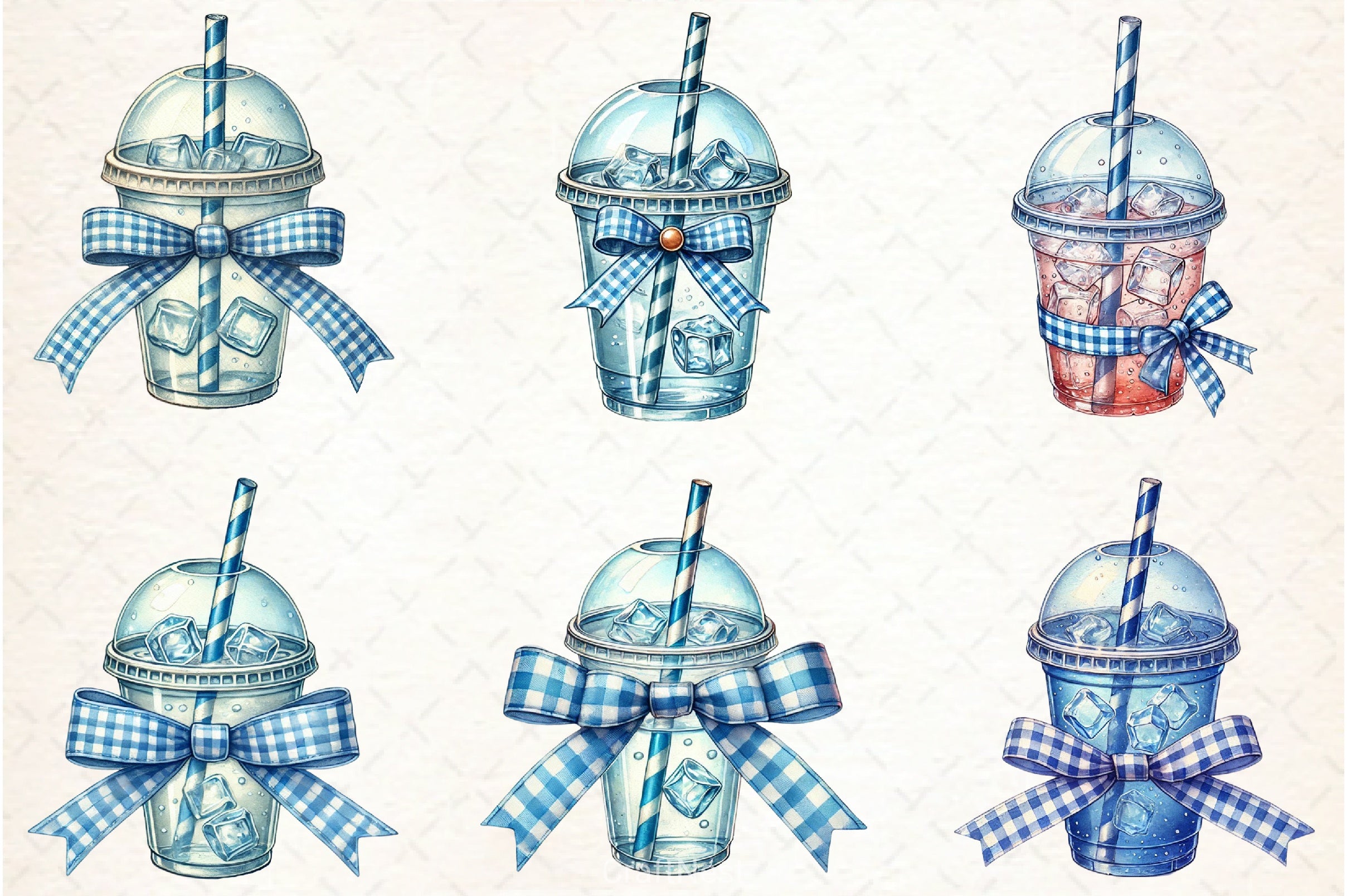 Coquette Iced Coffee Clipart Bundle - CraftNest - Digital Crafting and Art