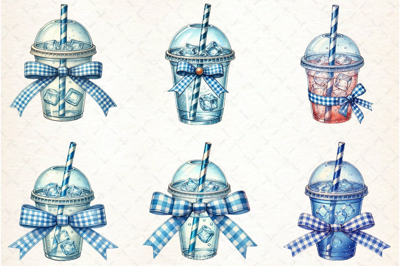 Coquette Iced Coffee Clipart Bundle - CraftNest - Digital Crafting and Art