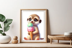 Animals Ice Cream Clipart Bundle - CraftNest - Digital Crafting and Art