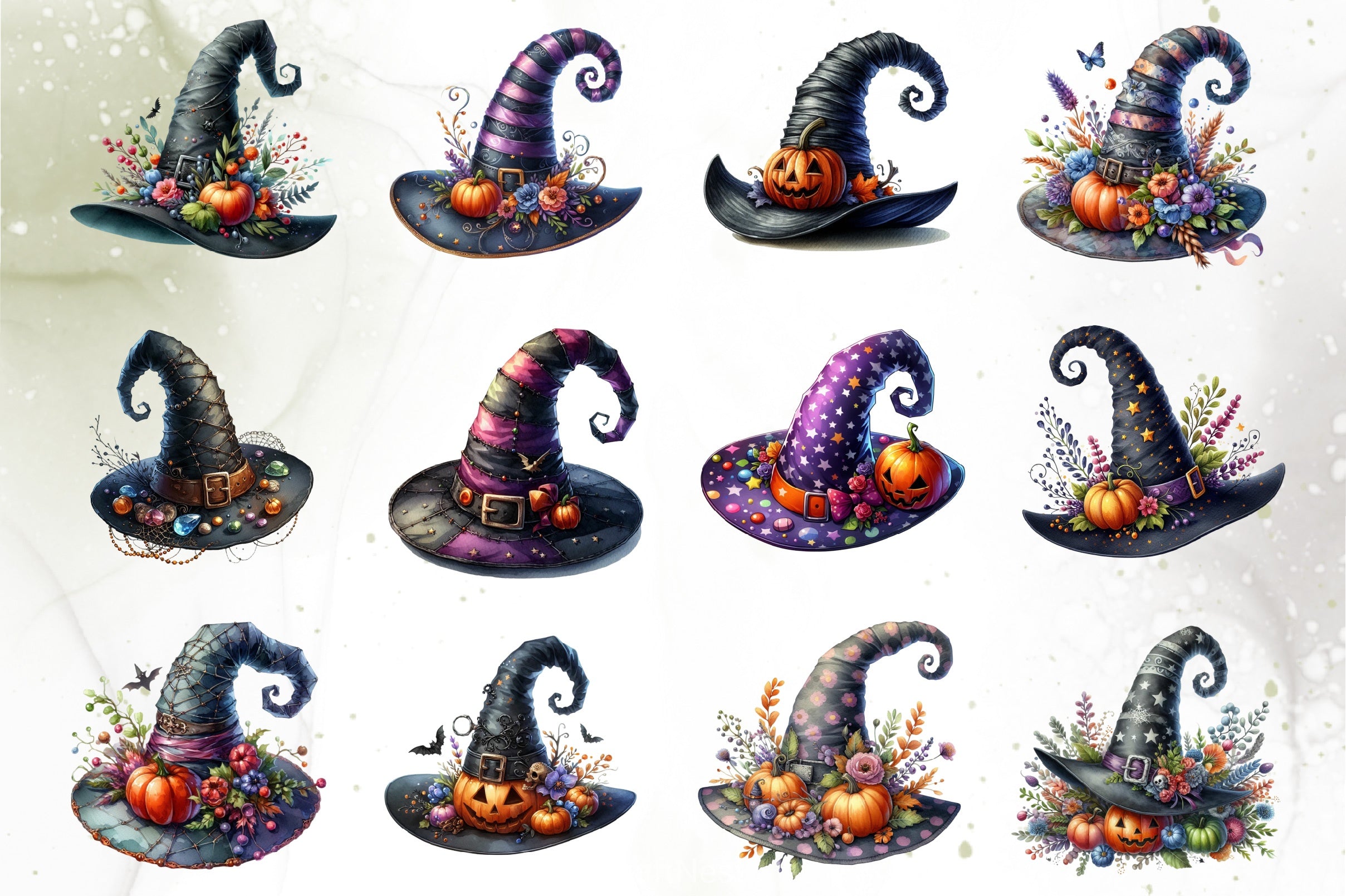 Witch Hat Clipart Bundle - CraftNest - Digital Crafting and Art
