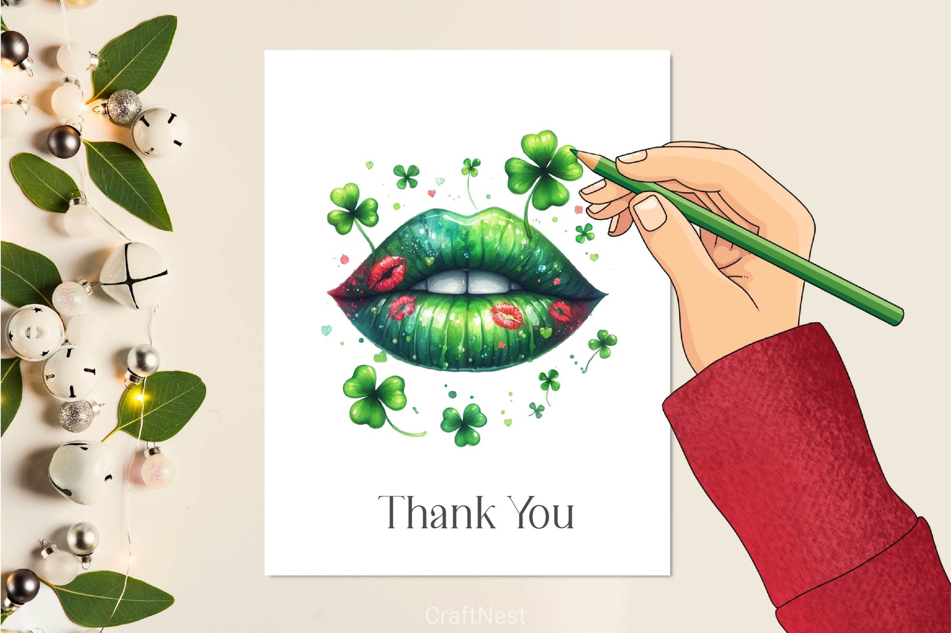 St Patrick's Day Lips Clipart Bundle - CraftNest - Digital Crafting and Art