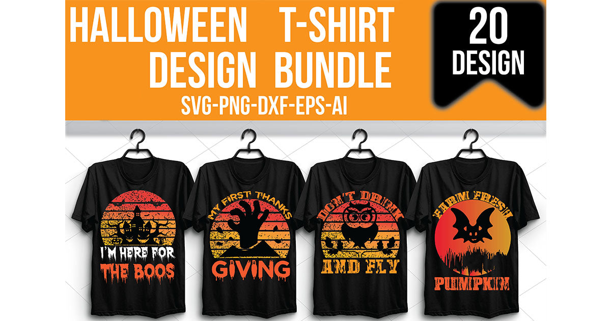 Halloween T-Shirt Bundle 5 - CraftNest - Digital Crafting and Art