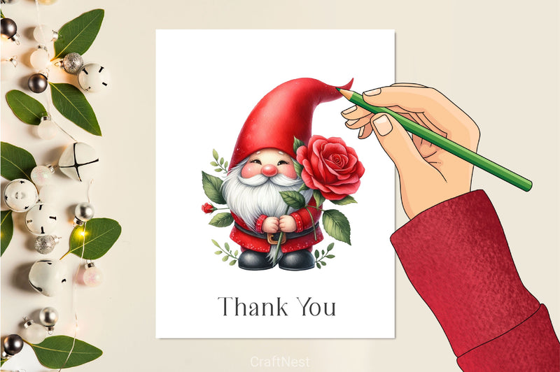 Valentines Gnomes Clipart Bundle - CraftNest - Digital Crafting and Art