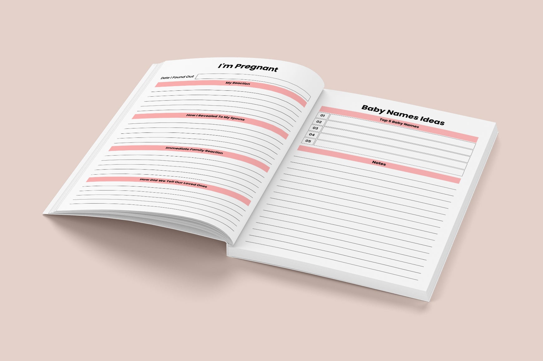 Mom To Be Pregnancy Journal