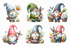 Easter Gnome Clipart Bundle 9 - CraftNest - Digital Crafting and Art