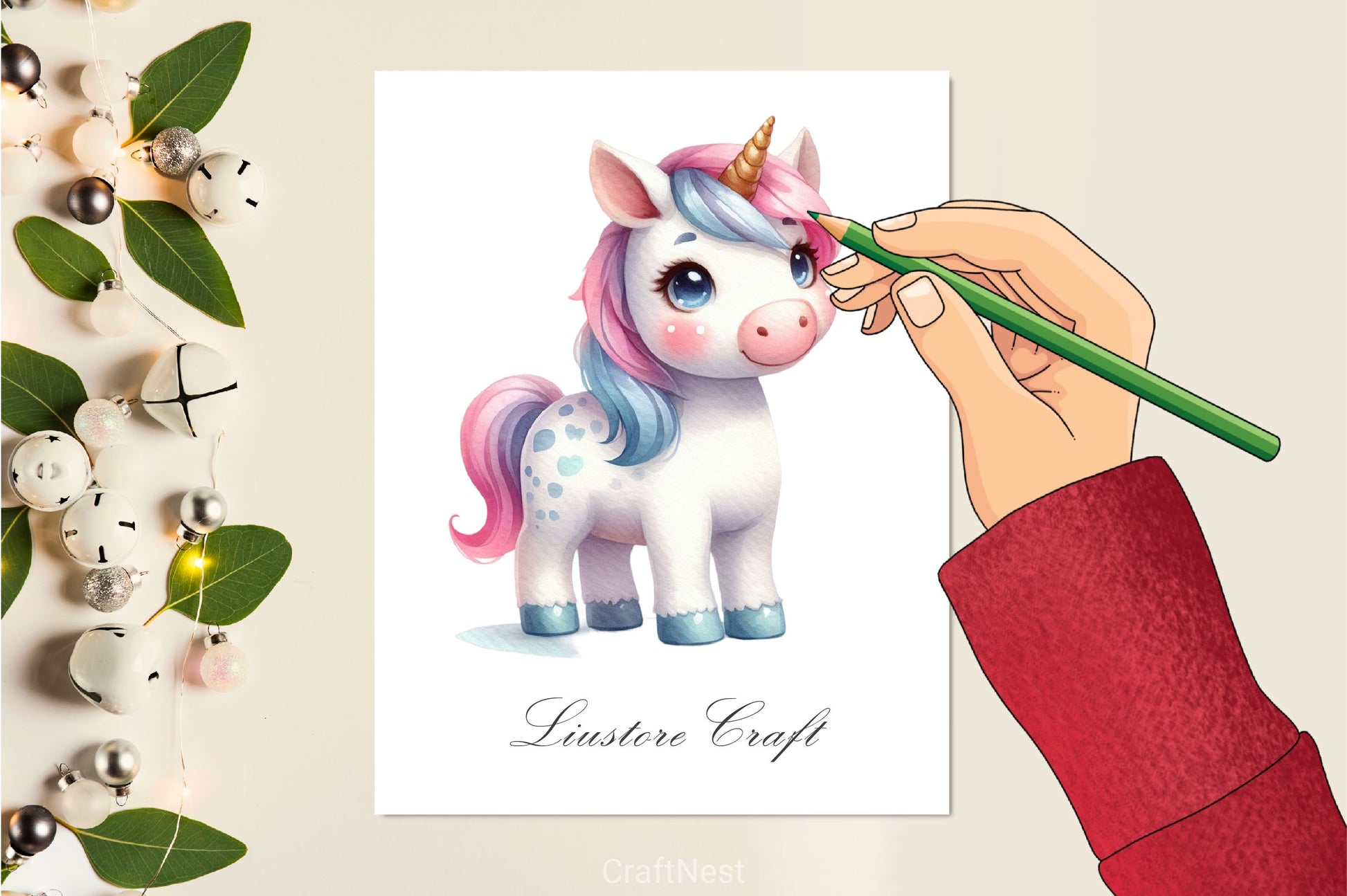 Cute Unicorn Clipart Bundle 9 - CraftNest - Digital Crafting and Art