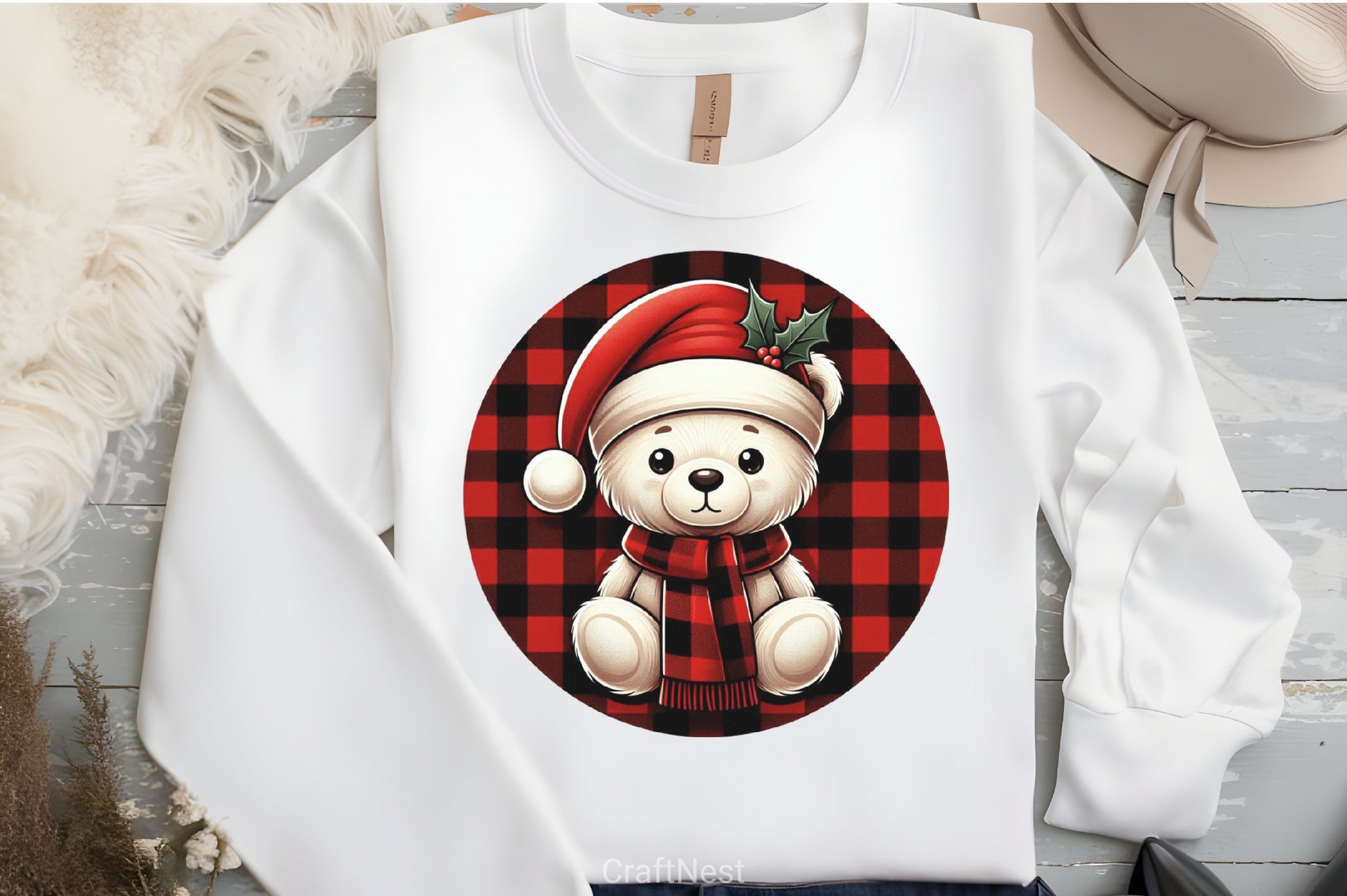 Bear Christmas Clipart Bundle - CraftNest - Digital Crafting and Art