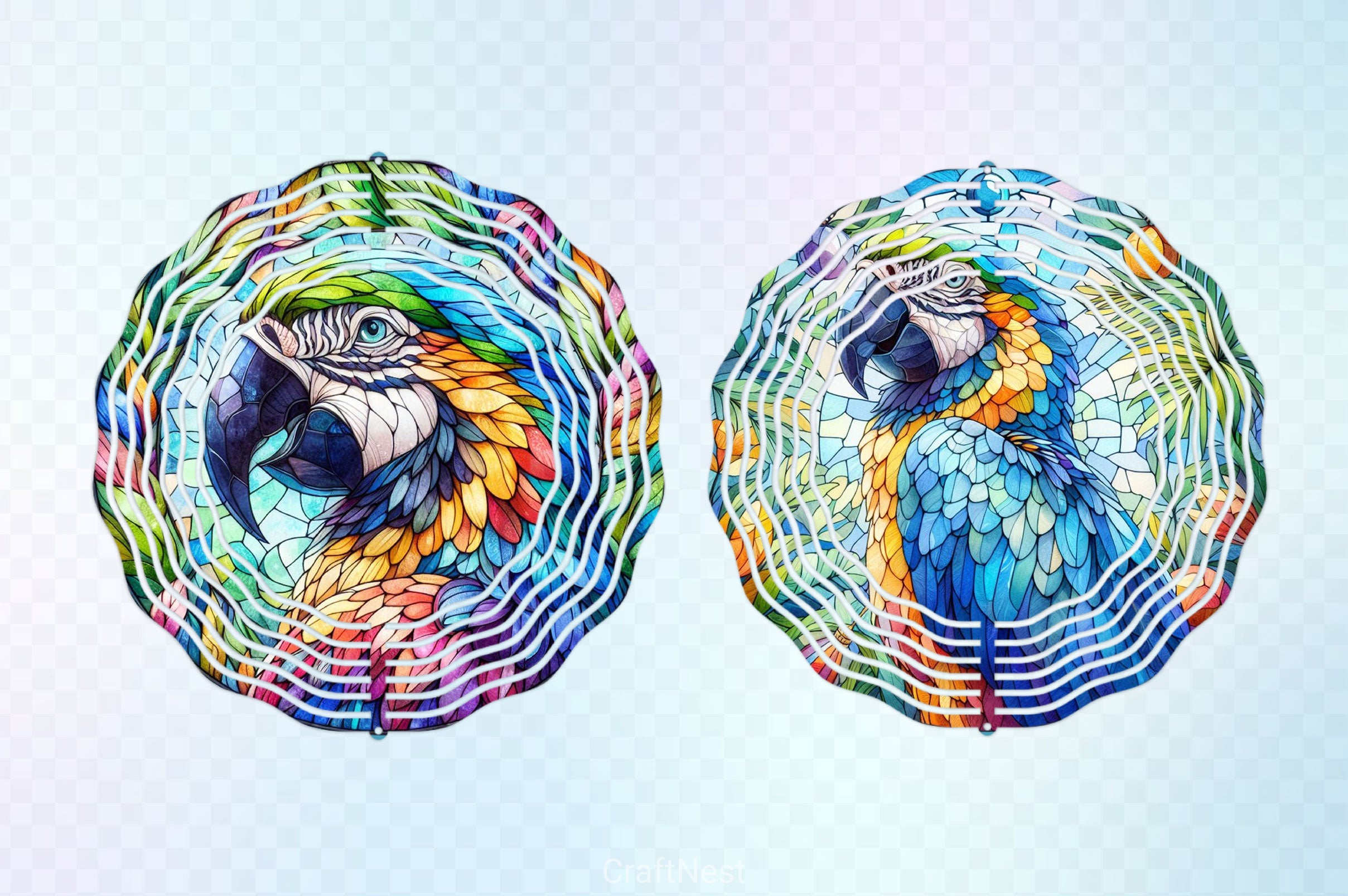 Parrot Wind Spinner Clipart Bundle - CraftNest - Digital Crafting and Art
