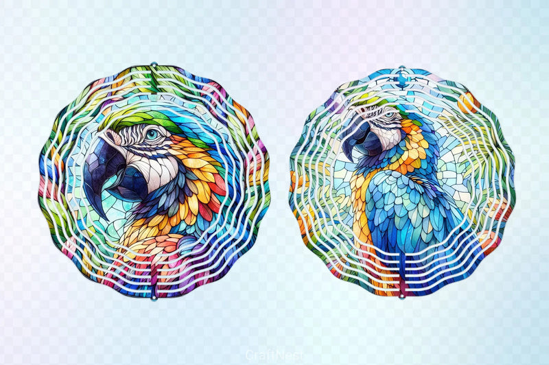 Parrot Wind Spinner Clipart Bundle - CraftNest - Digital Crafting and Art