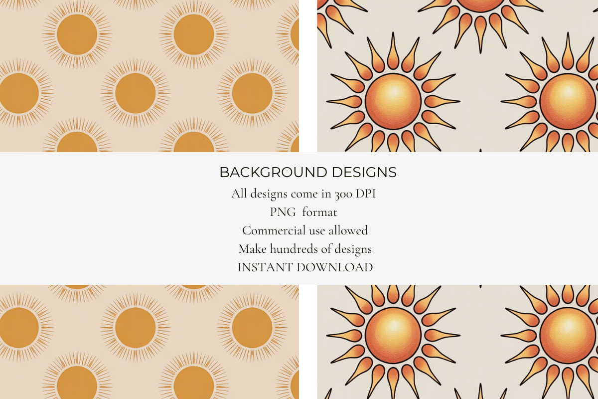 Golden Sun Seamless Papers