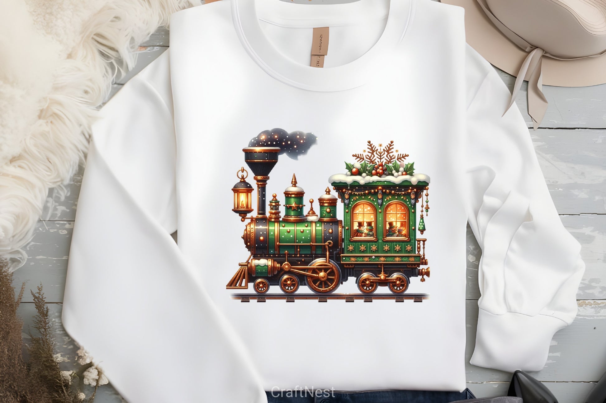 Christmas Train Clipart Bundle 6 - CraftNest - Digital Crafting and Art