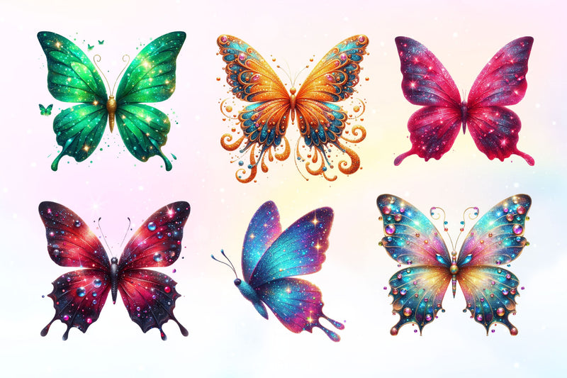 Colorful Butterfly Clipart Bundle 3 - CraftNest - Digital Crafting and Art