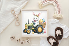 Easter Tractor Clipart Bundle 2 - CraftNest - Digital Crafting and Art