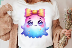 Coquette Cute Ghost With Bow Clipart Bundle 3 - CraftNest - Digital Crafting and Art