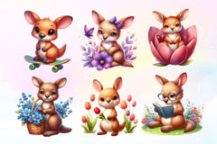 Kangaroo Clipart Bundle - CraftNest - Digital Crafting and Art