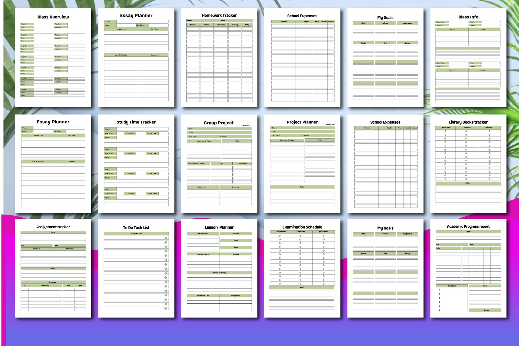 Back to School Planner
