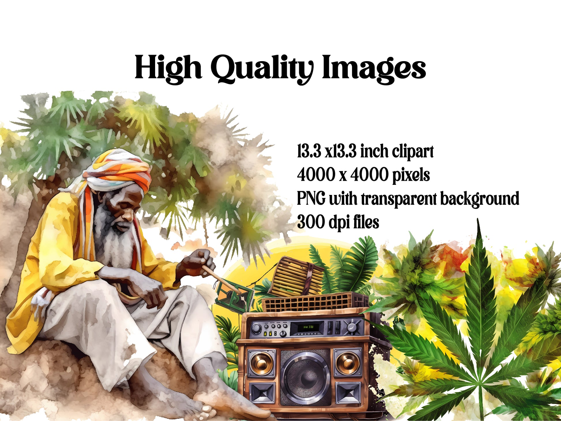 Jamaica Cannabis Clipart - CraftNest