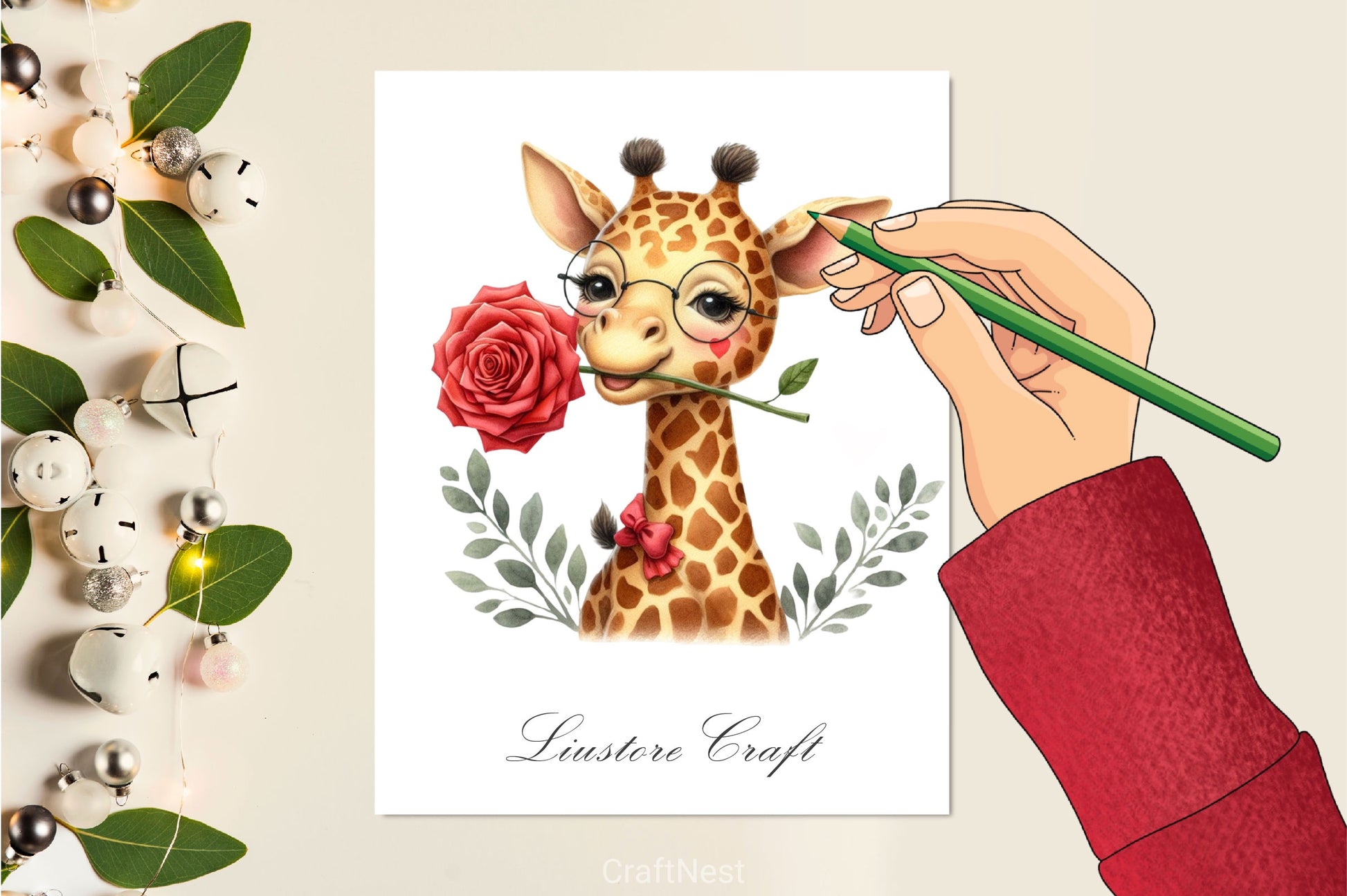 Giraffe Clipart Bundle 3 - CraftNest - Digital Crafting and Art