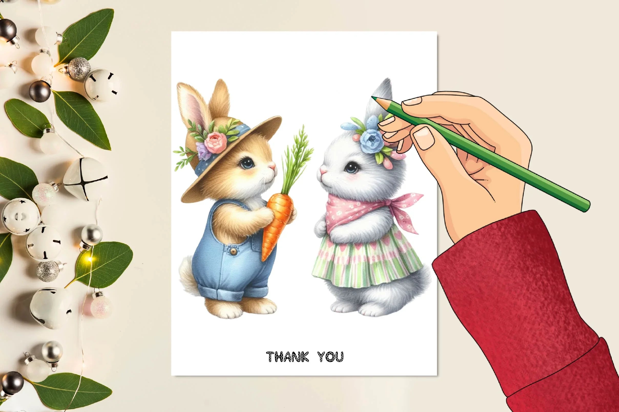 Easter Bunny 1 Clipart Bundle - CraftNest - Digital Crafting and Art