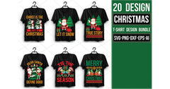 Christmas T Shirt 20 Bundle - CraftNest - Digital Crafting and Art