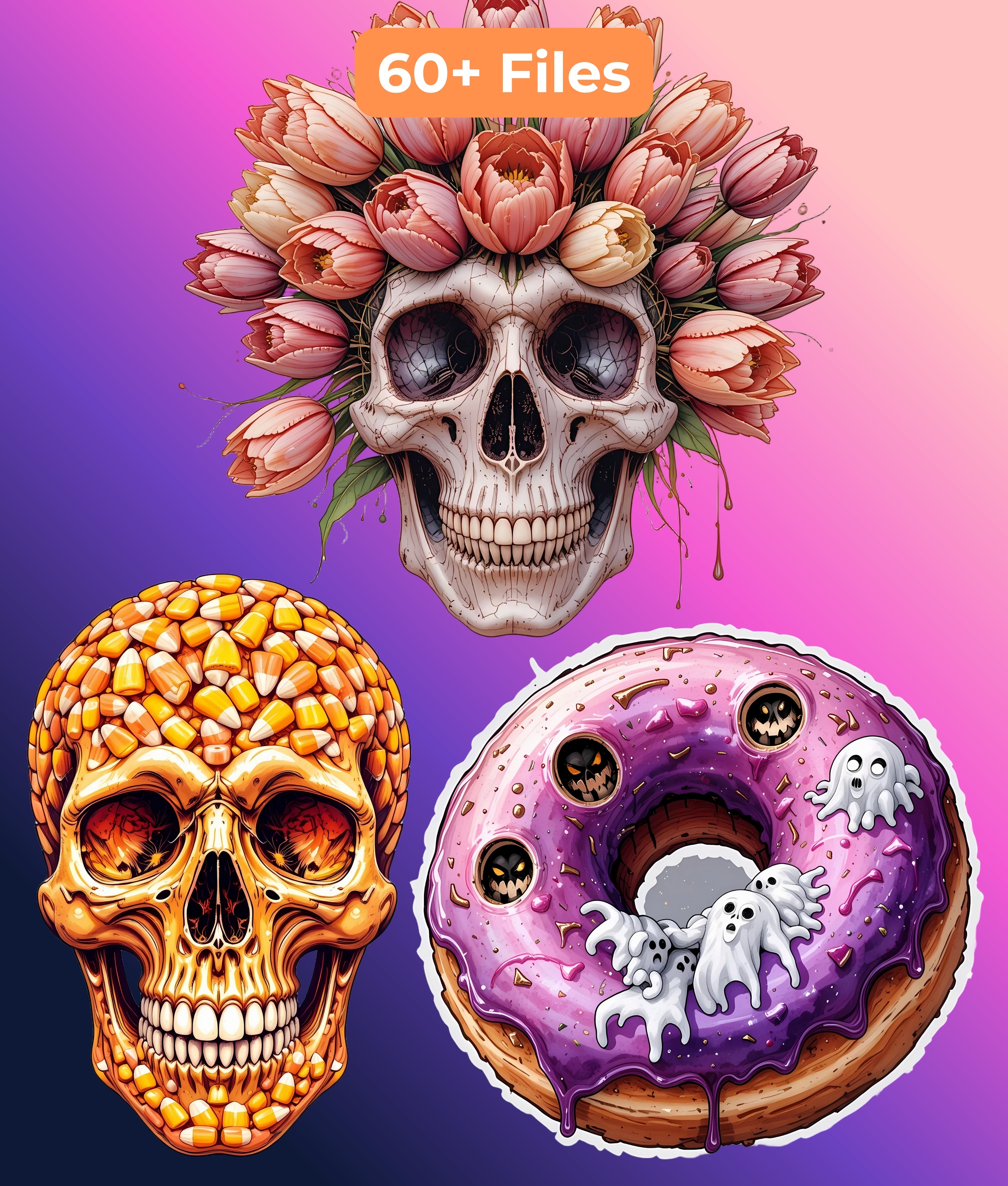 Brainrot Halloween Clipart Bundle