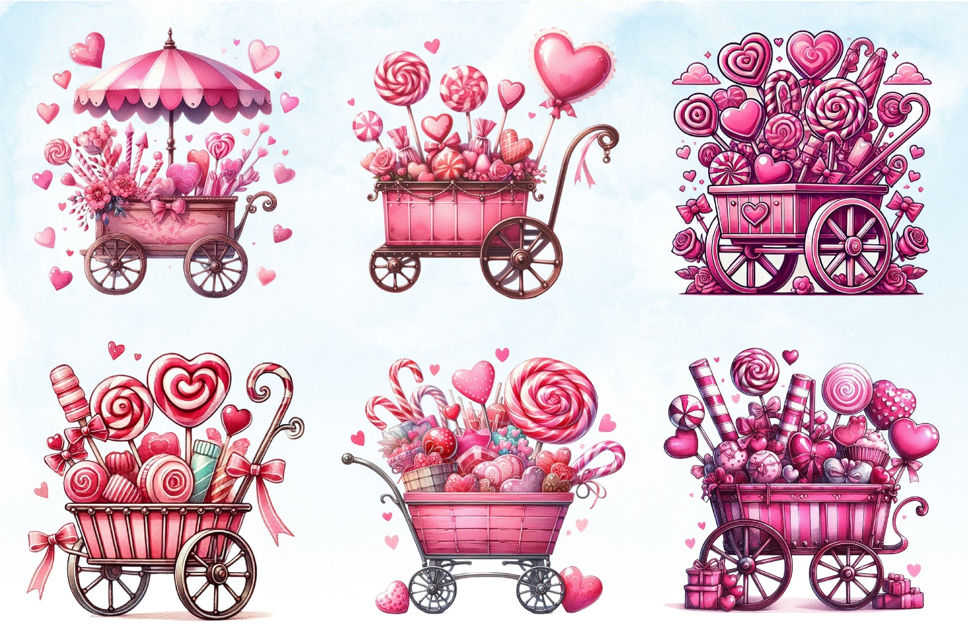 Valentine Candy Shop Clipart Bundle - CraftNest - Digital Crafting and Art