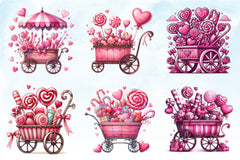 Valentine Candy Shop Clipart Bundle - CraftNest - Digital Crafting and Art