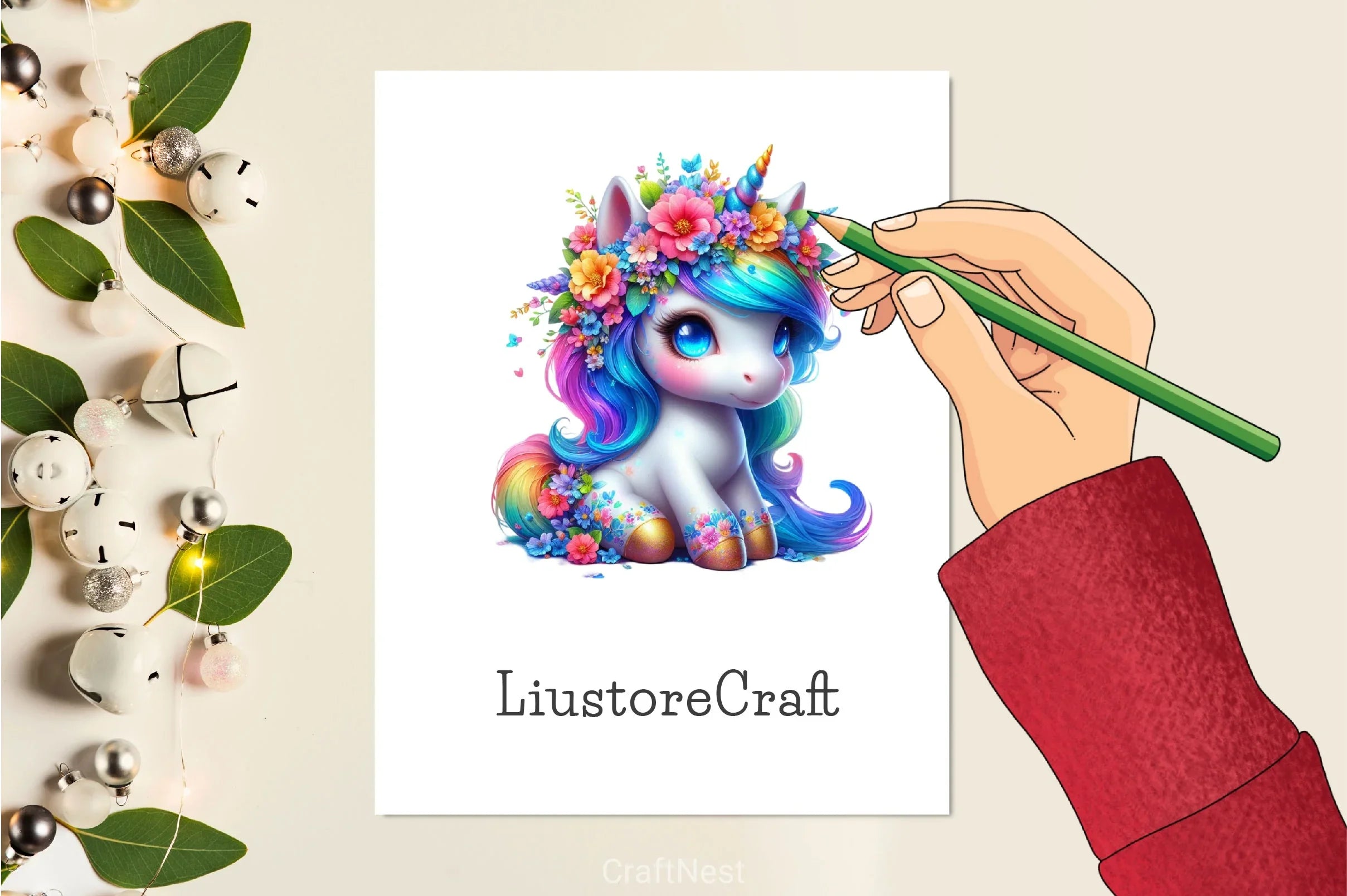 Colorful Magical Unicorn Clipart Bundle 2 - CraftNest - Digital Crafting and Art