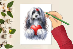 Cute Valentine Dogs Clipart Bundle - CraftNest - Digital Crafting and Art