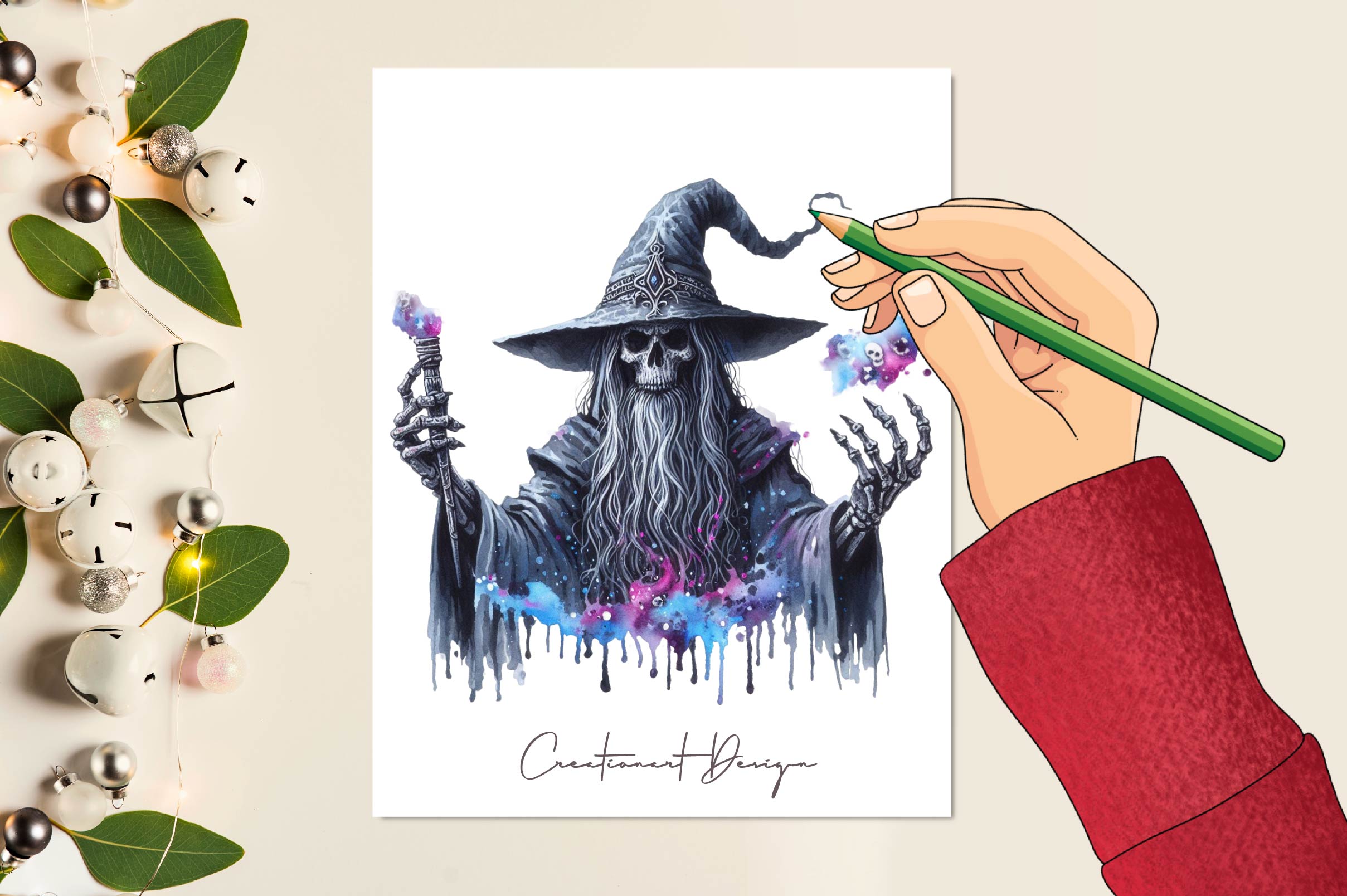 Mystical Wizard Clipart Bundle - CraftNest - Digital Crafting and Art