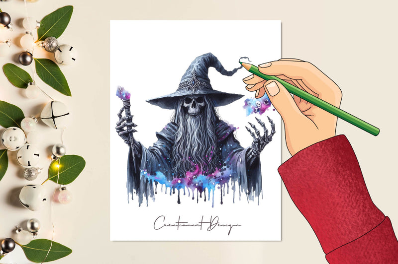 Mystical Wizard Clipart Bundle - CraftNest - Digital Crafting and Art