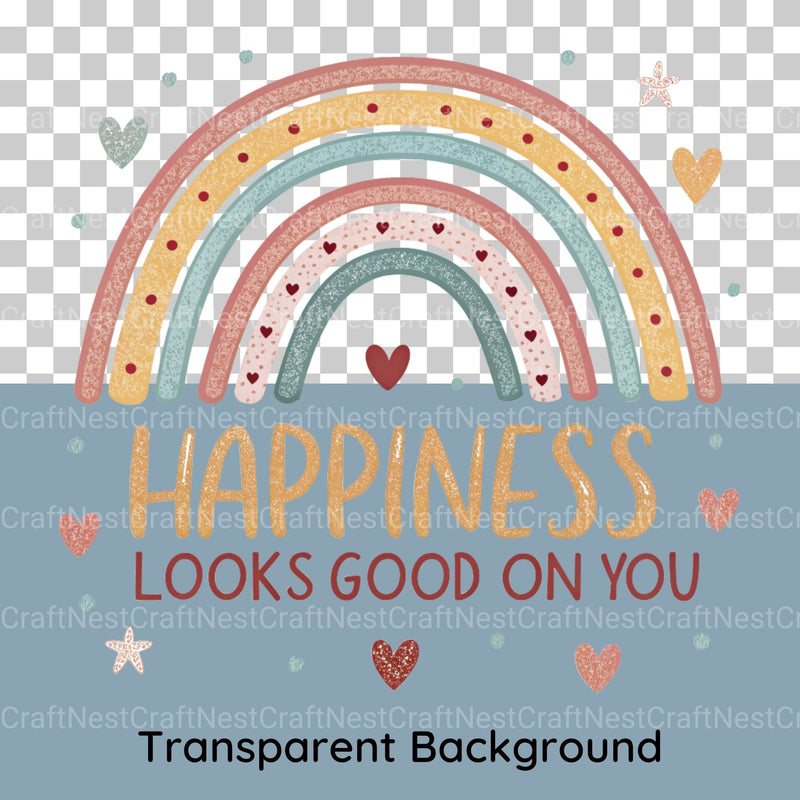 Happiness Looks Good On You Clipart Bundle - CraftNest - Digital Crafting and Art
