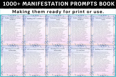 Manifestation Prompts Book for Personal Growth - CraftNest - Digital Crafting and Art