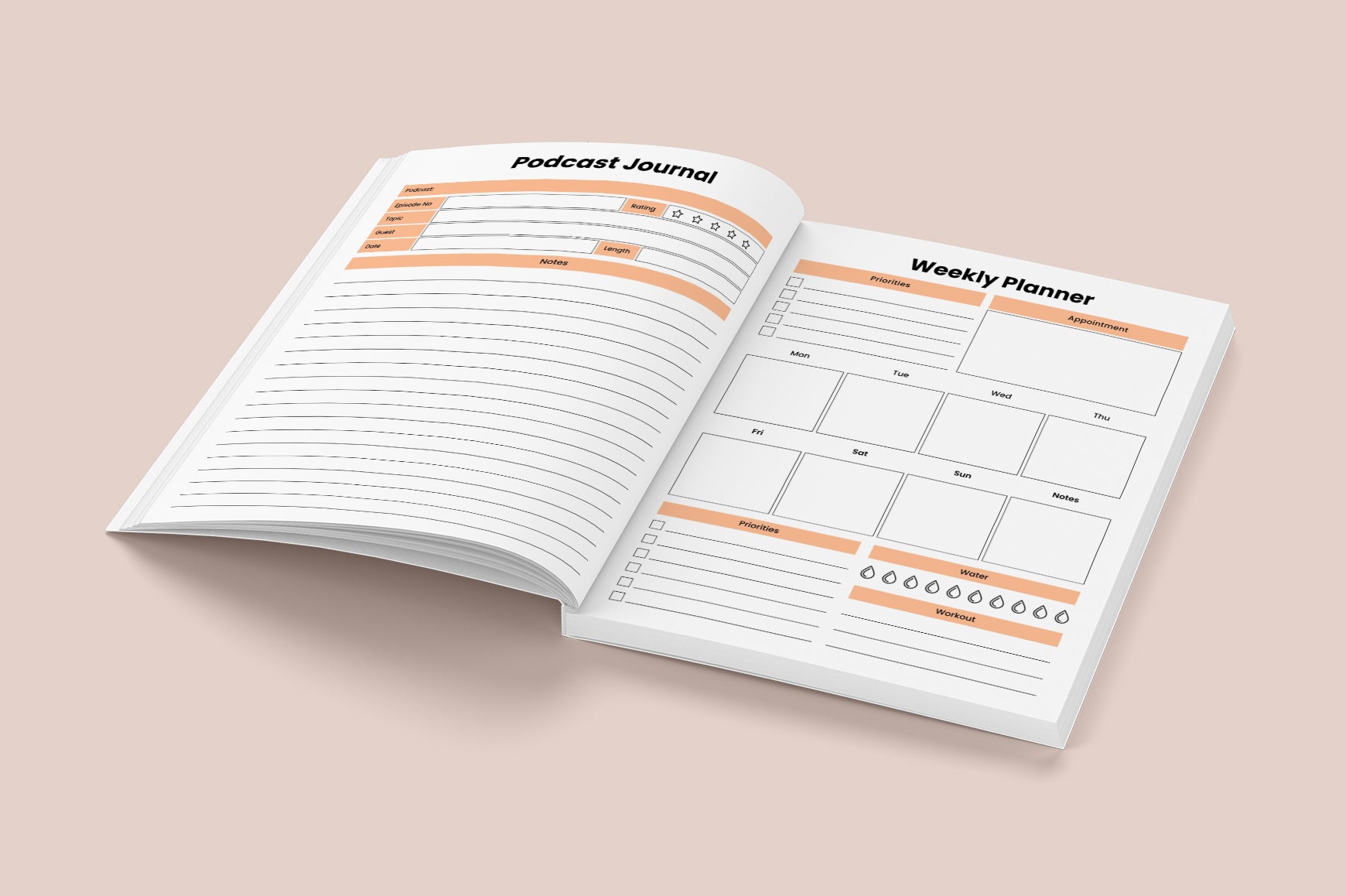 Podcast Ideas Content Journal: Boost Your Creativity