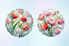 Tulip Flowers Stained Glass Clipart Bundle - CraftNest - Digital Crafting and Art