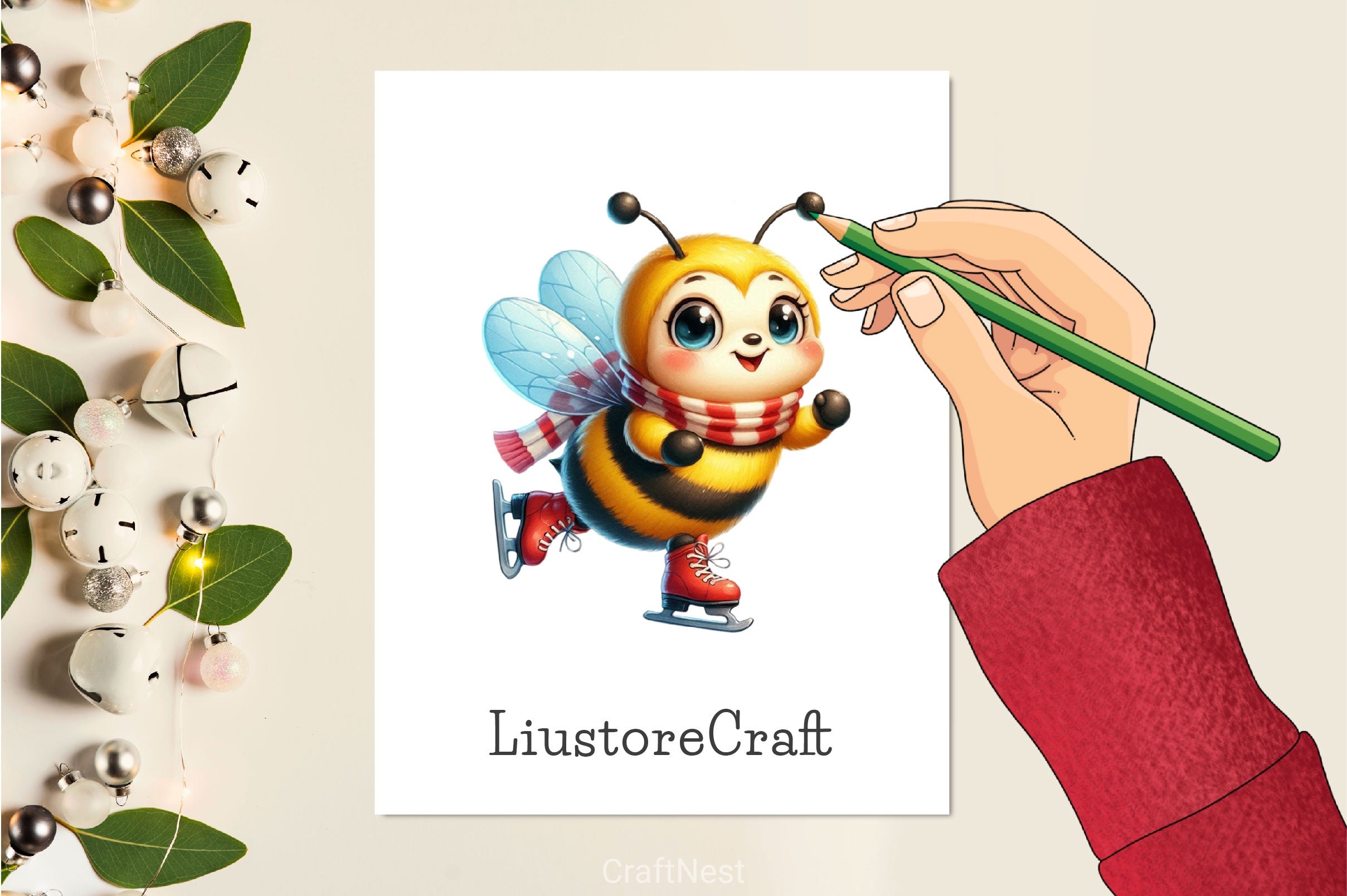 Baby Animals Skating Clipart Bundle 2 - CraftNest - Digital Crafting and Art