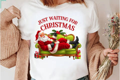 Just Waiting For Christmas Retro Clipart Bundle - CraftNest - Digital Crafting and Art