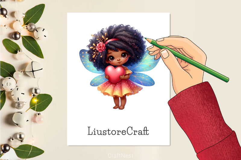 Cute Little Fairy Clipart Bundle 2 - CraftNest - Digital Crafting and Art