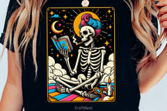 The Reader Tarot Card Reading Skeleton Clipart Bundle 1 - CraftNest - Digital Crafting and Art