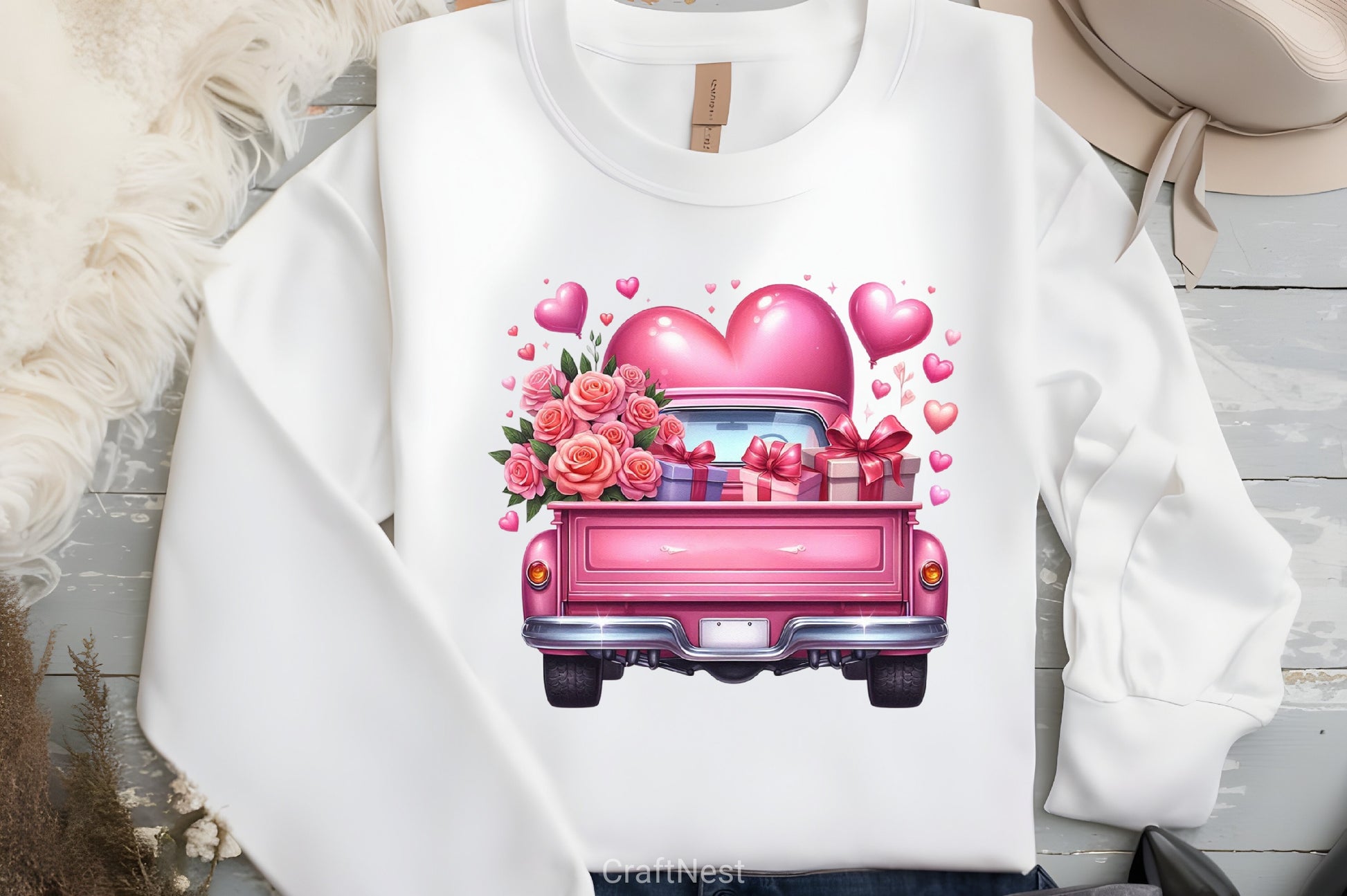 Truck Heart Clipart Bundle - CraftNest - Digital Crafting and Art